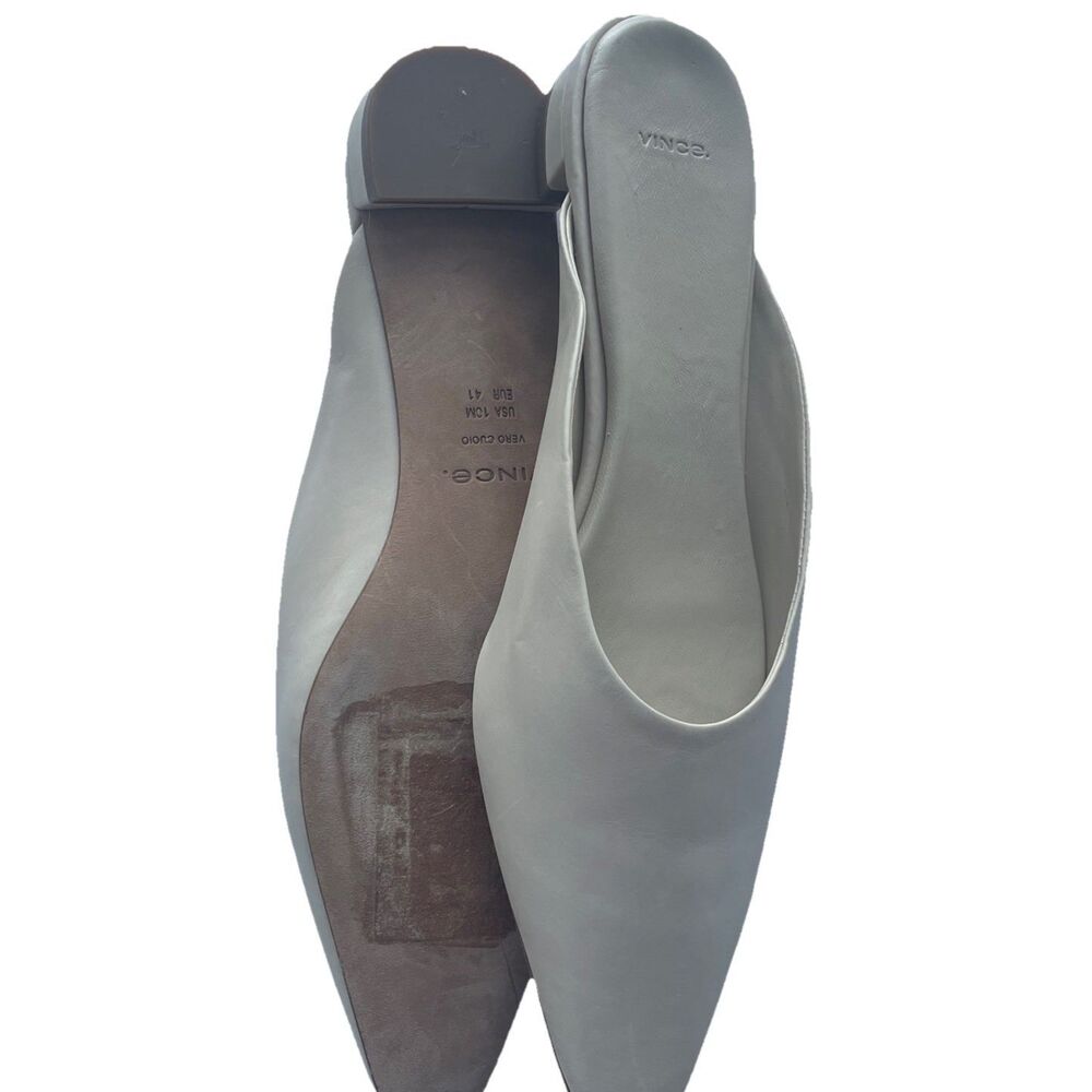$265 Vince Women's Ana Slip On Pointed Toe Mule Slides Shoes Size 10M New - Picture 9 of 9